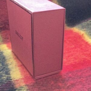 BALLY  burgundy color   shopping bag 16x12x5 and small box 6x6x3